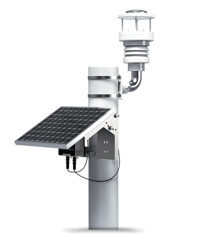 Milesight WTS506-868M LoRaWAN IoT Wetterstation, aus Aluminium-Legierung, Solarbetrieben & aufladbares Batterie-Backup, integr. Temperatur-, Feuchtigk