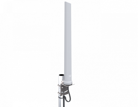 Poynting A-OMNI-0600-V1-02 Breitband MIMO (2x2) omnidirektionale LTE & WiFi Antenne, 410 - 3800 MHz., 6.2 dBi, 2x5m HDF195 SMA(m), Mast-/Wandhalterung