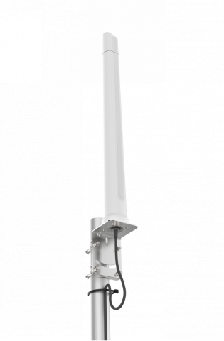 Poynting A-OMNI-0600-V1-02 Breitband MIMO (2x2) omnidirektionale LTE & WiFi Antenne, 410 - 3800 MHz., 6.2 dBi, 2x5m HDF195 SMA(m), Mast-/Wandhalterung