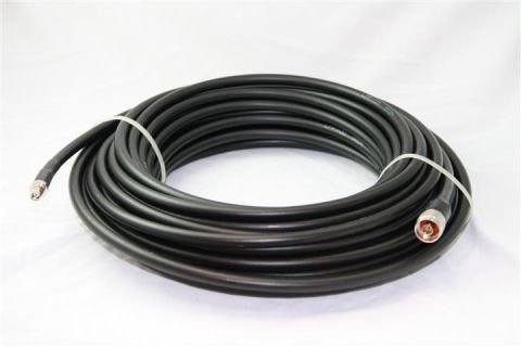High performance antenna cable CLF400, SMA (m) / N (m), 20m