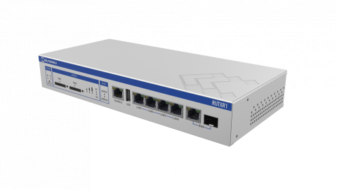 Teltonika RUTXR1 Enterprise Rack-Mountable SFP/LTE Router, 2x SIM, Quad Core CPU, 256 MB RAM, 9-50V