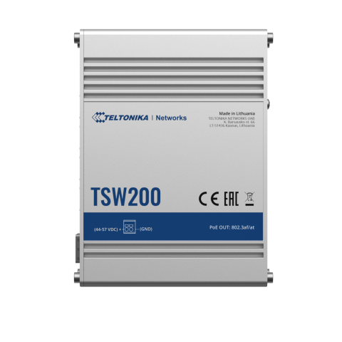 Teltonika TSW200 Industrial Ethernet Switch, unmanaged, 8x Gigabit Ethernet