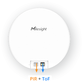 Milesight VS330-868M LoRaWAN Badezimmerbelegung-Sensor, integr. ToF und PIR Sensor, IP30