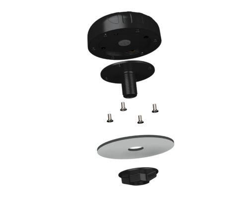 Poynting A-PUCK-0002-V1-01 black, MIMO 5G/LTE IoT/vehicle antenna, 2x 5G/LTE 698-3800 MHz, max. 6dBi, 2m cable, SMA(m)
