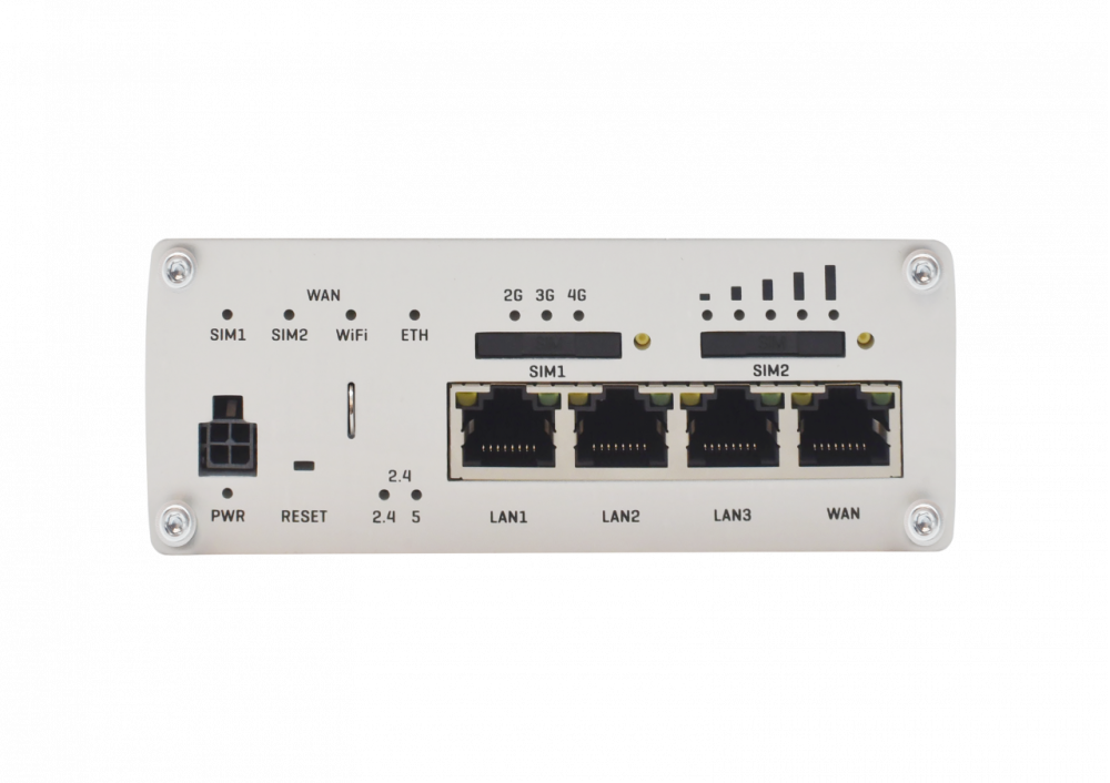 Teltonika RUTX11 Cat6 LTE WIFI Industrial Router, 2x SIM, Quad Core CPU, 256 MB RAM, 9-50V