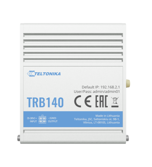 Teltonika TRB140 4G/LTE Ethernet Gateway, Cat 4, 1x LAN