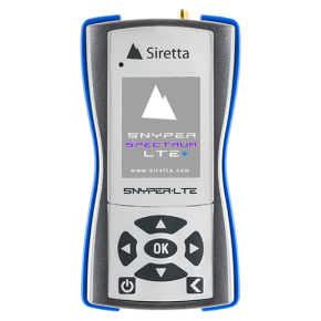 Siretta 61775 SNYPER-LTE+ SPECTRUM (EU) V2 Signal Analysegerät für 4G/3G/2G, EU Frequenzen, Multi-Survey, Speicheroption mit Livescan, inkl. Antennen