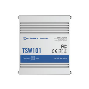 Teltonika TSW101 industrial Ethernet Switch, unmanaged, 5x Gigabit Ethernet